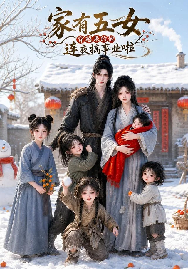 家有五女，穿越来的他连夜搞事业啦短剧海报